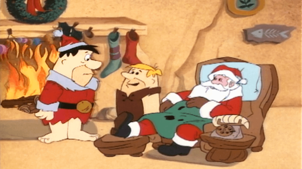 Fred Flintstone and Barney Rubble need to help out an injured Santa Claus in A Flintstone Christmas