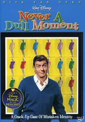 Never A Dull Moment, starring Dick van Dyke, Edward G. Robinson, Dorothy Provine - "A crack-up case of mistaken identity"