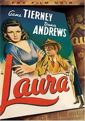 Laura (1944) starring Gene Tierney, Dana Andrews, Clifton Webb, Vincent Price