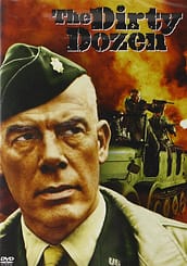 The Dirty Dozen starring Lee Marvin, Ernest Borgnine, Charles Bronson, John Cassavetes, Telly Savannas, Donald Sutherland, Jim Brown