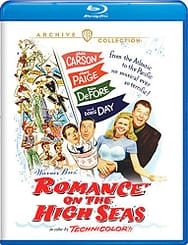 Romance on the High Seas (1948), starring Doris Day, Jack Carson, Janis Paige, Don DeFore, S.Z. Sakall, Eric Blore, Franklin Pangborn, Oscar Levant directed by Michael Curtiz