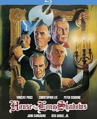 The House of Long Shadows (1983), starring Desi Arnaz Jr., Vincent Price, Christopher Lee, Peter Cushing