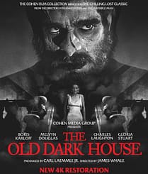 The Old Dark House (1932), starring Boris Karloff, Charles Laughton, Gloria Stuart