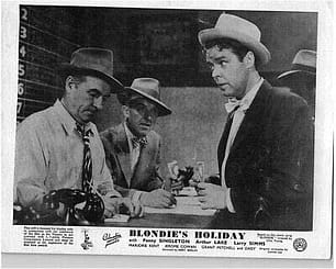 Dagwood in the gambling den in "Blondie's Holiday"