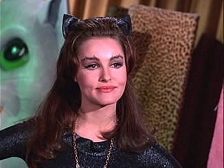 Julie Newmar as Catwoman in "Batman Displays His Knowledge"