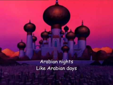 Arabian Nights lyrics - from Walt Disney's Aladdin, music by Alan Menken, lyrics by Howard Ashman