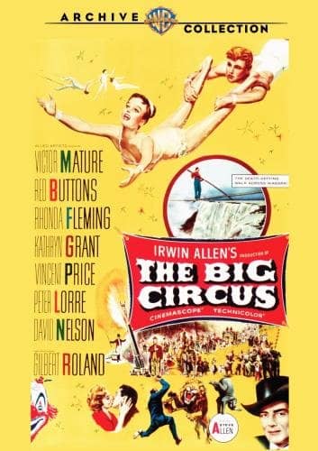 The Big Circus (1959) starring Victor Mature, Vincent Price, Peter Lorre, Red Buttons