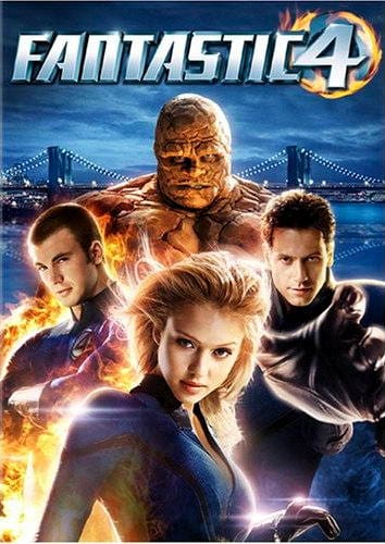 the Fantastic Four movie, starring Ioan Gruffudd, Jessica Alba, Michael Chiklis, Chris Evans, Julian McMahon