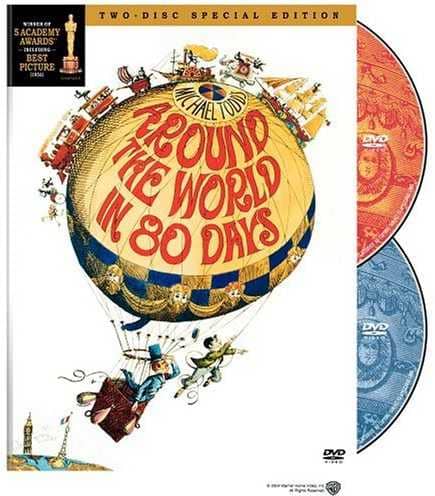 Around the World in 80 Days 1956 film - starring David Niven, Cantiflas, Shirley MacLaine