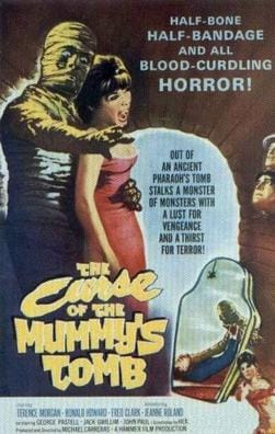 The Curse of the Mummy's Tomb (1964) starring Terence Morgan, Ronald Howard, Fred Clark, Jeanne Roland