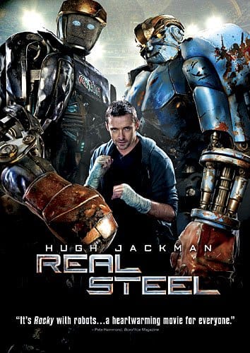 Real Steel (2011) starring Hugh Jackman, Evangeline Lily, Dakota Goyo, Anthony Mackie