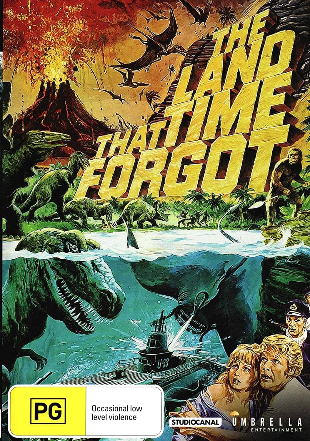 The Land That Time Forgot (1974) starring Doug McClure, Susan Penhaligon, John McEnery