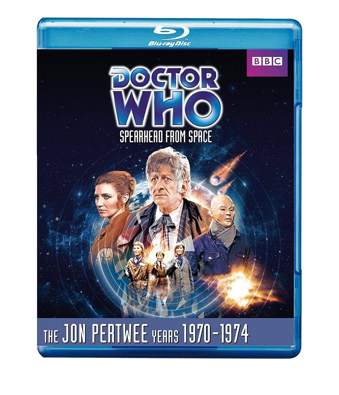 Spearhead from Space (1970) starring Jon Pertwee, Caroline John, Nicholas Courtney