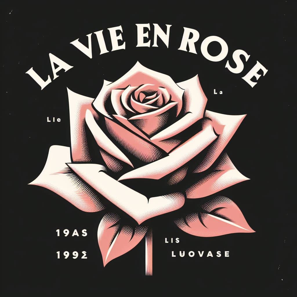 Song lyrics to La Vie en Rose (1945), lyrics by by Édith Piaf, music composed by Louiguy