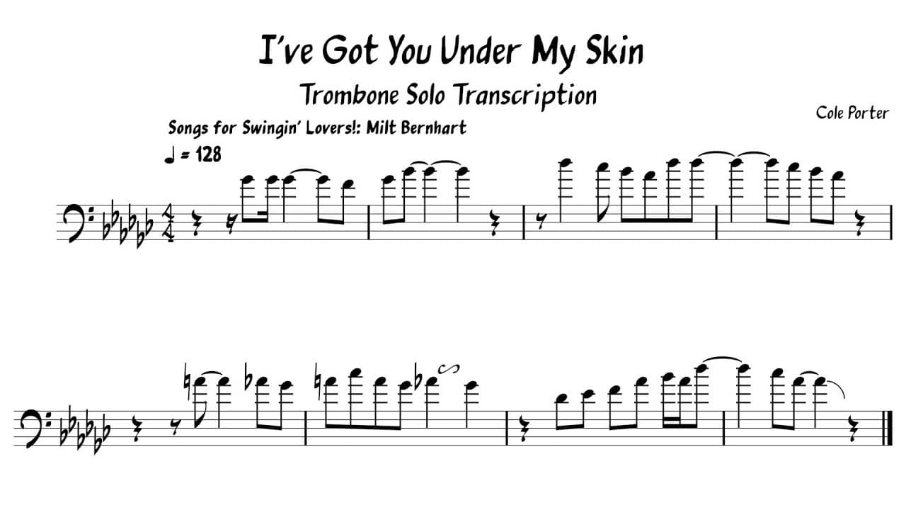 Song lyrics to I've got you under my skin (1936), written by Cole Porter